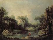 Francois Boucher Landscape with a Pond china oil painting artist